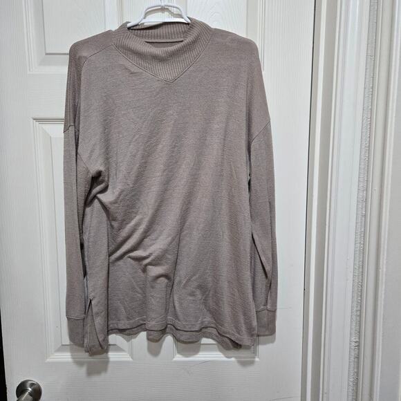 Abercrombie and fitch sweater womens size large brown gray oversized soft cozy - Picture 4 of 9